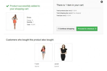 Add to Cart Confirmation with Cross Selling